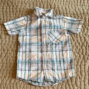 Tea Collection Plaid Short Sleeve Kids Shirt